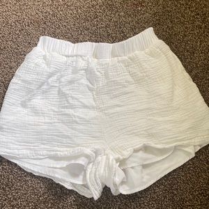 Flowy white shorts